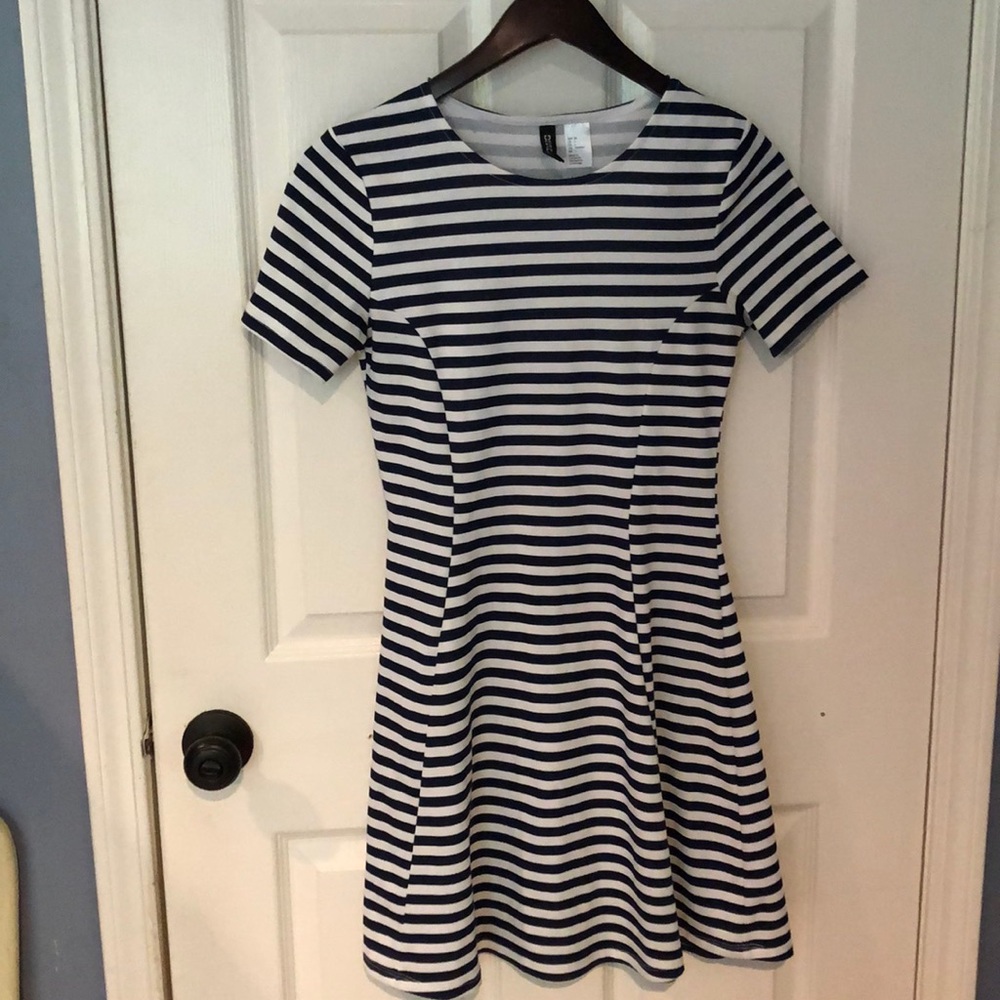 Striped skater dress